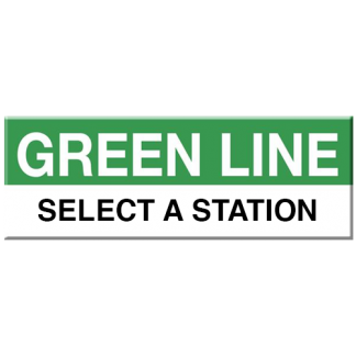 Green Line Station Magnet (Select a Station)