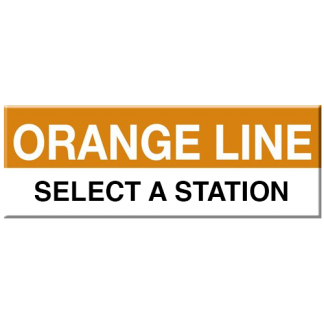 Orange Line Magnet (Select Station)