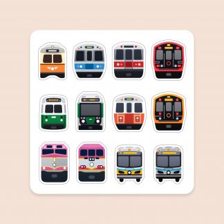 Boston Transit Magnet Sheet